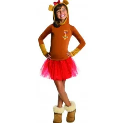 Girls Wizard of Oz Cowardly Lion Hoodie Costume