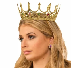 Gold Royal Queen Crown Costume Accessory