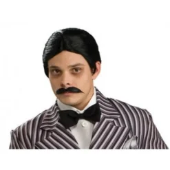 Gomez Addams Wig and Moustache Set