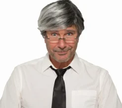 Gray Old Man Costume Wig