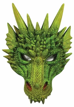 Green Dragon Half Mask Costume Mask