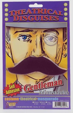 Halloween Costume Moustaches British Moustache Black