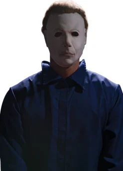 Halloween Movie Michael Myers Costume Mask with Plush Hair