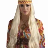 Hippie Chick Wig Long Blonde w/Headband