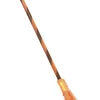 36-Inch Metallic Orange and Black Witch Broom Costume Prop Accessory