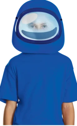 Kids Among Us Blue Impostor Costume Mask