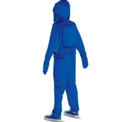 Kids Among Us Blue Impostor Hooded Jumpsuit Costume