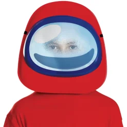 Kids Among Us Red Impostor Costume Mask