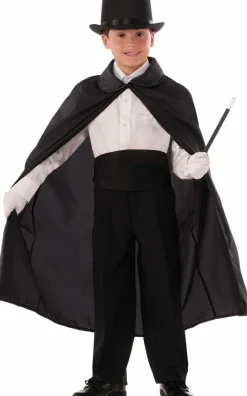 Kids Black Magician's Cape Costume Accessory