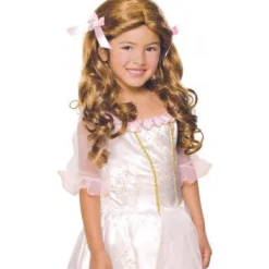 Kids Brown Gracious Princess Wig