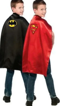 Kids DC Universe Reversible Batman/Superman Costume Cape