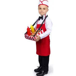 Kids Hot Dog Vendor Costume