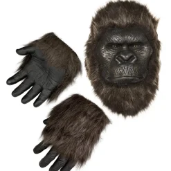 Kids King Kong Costume Mask & Gloves Accessory Kit