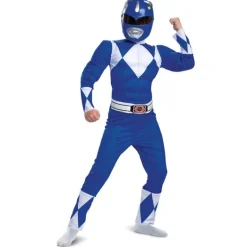 Kids Mighty Morphin Power Rangers Blue Ranger Muscle Costume