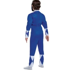 Kids Mighty Morphin Power Rangers Blue Ranger Muscle Costume