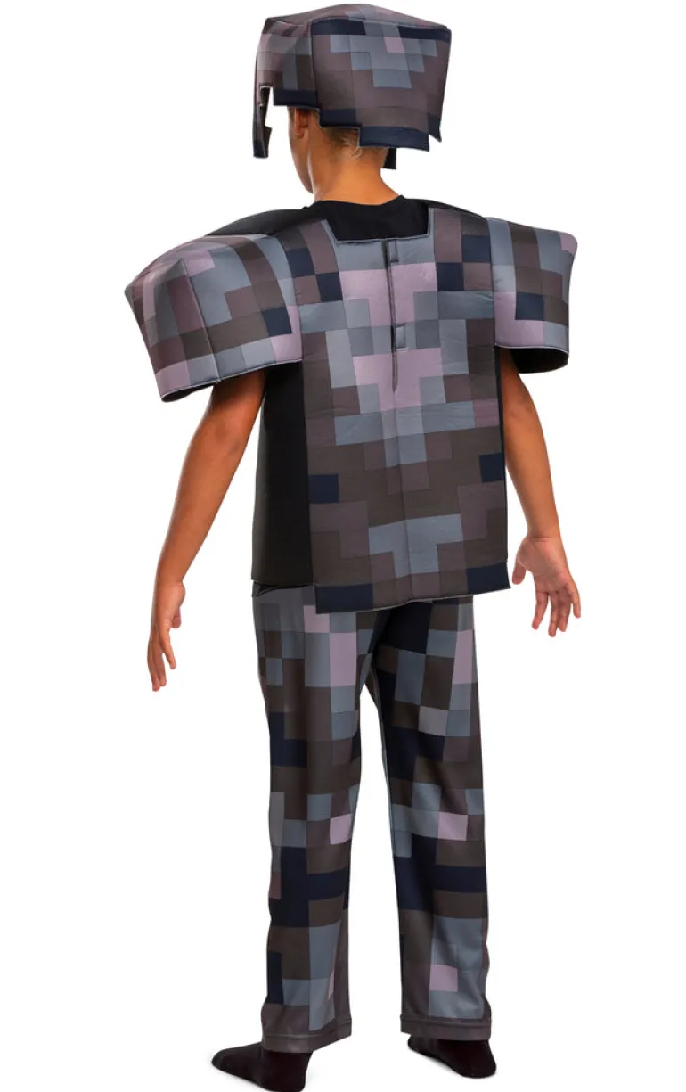 Kids Minecraft Deluxe Netherite Armor Costume