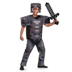 Kids Minecraft Deluxe Netherite Armor Costume