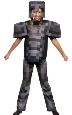 Kids Minecraft Deluxe Netherite Armor Costume