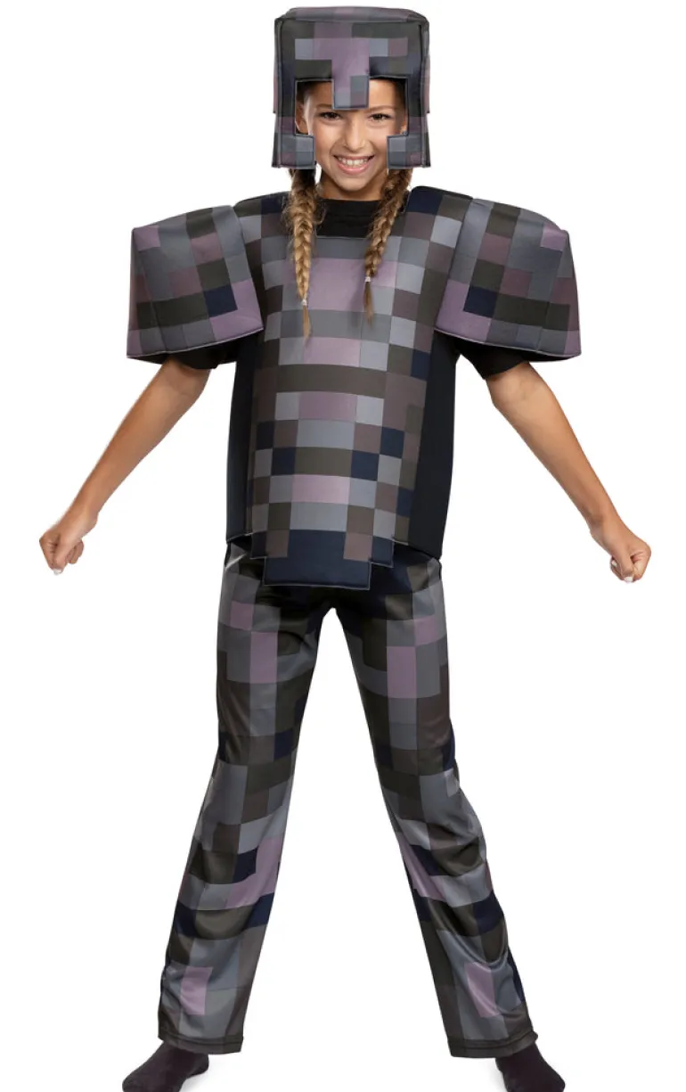Kids Minecraft Deluxe Netherite Armor Costume