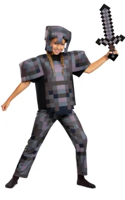 Kids Minecraft Deluxe Netherite Armor Costume