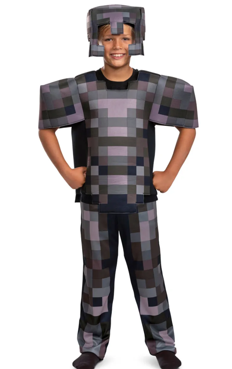 Kids Minecraft Deluxe Netherite Armor Costume