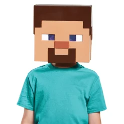 Kids Minecraft Steve Half Mask