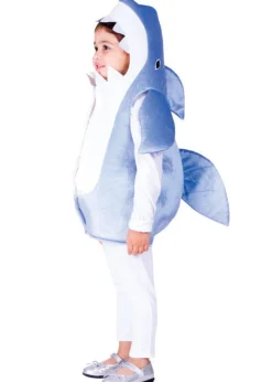Kids Sky Blue Shark Costume