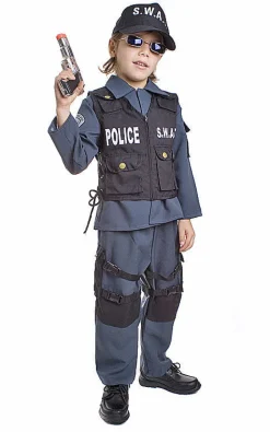 Kids/Toddlers SWAT Police Officer Costume