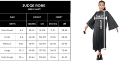 Kids Unisex Judge Robe Costume