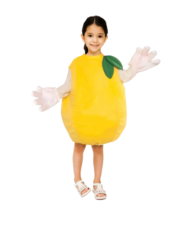 Kids Unisex Zesty Lemon Costume