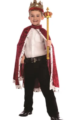 King's Robe & Crown Set - Various Colors