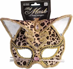 Leopard Face Mask Costume Accessory