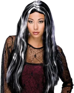 Long Witch or Vampira Wig - Various Colors