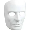 Male White Full Face Costume Mask