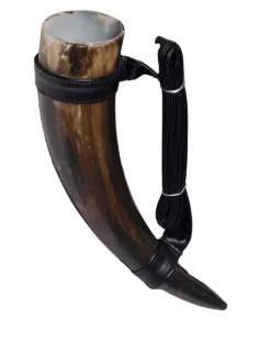 Medieval Fantasy Drinking Horn Costume Prop Accessory