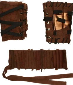 Medieval Guard Arm Band and Wrist Guard Costume Accessory Set