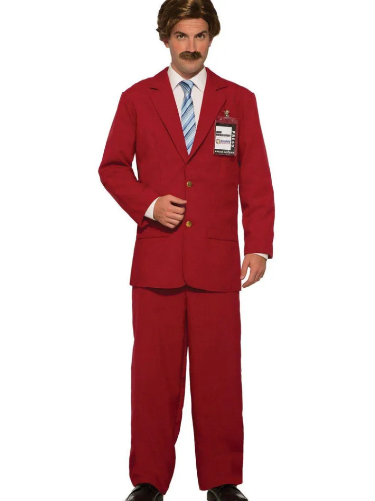Mens Anchorman Ron Burgundy Costume