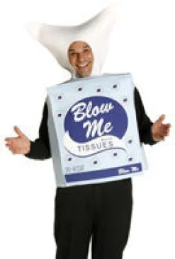 Mens Blow Me Tissue Box Costume