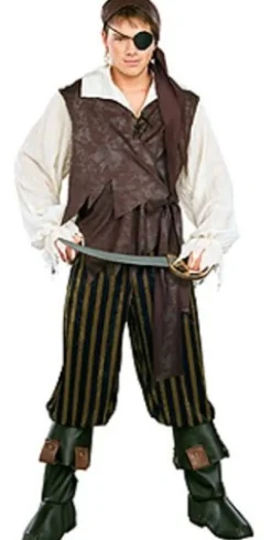 Mens Caribbean Pirate of the Seven Seas Costume