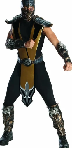 Mens Mortal Kombat Deluxe Scorpion Costume