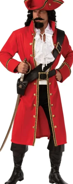 Mens Pirate Captain Hook Costume
