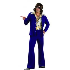 Mens Purple Retro Leisure Suit Costume