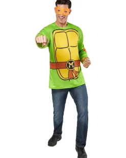 Mens Teenage Mutant Ninja Turtles Michelangelo Costume Top