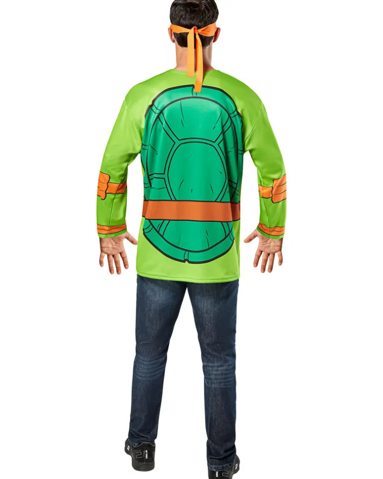 Mens Teenage Mutant Ninja Turtles Michelangelo Costume Top