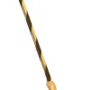 Metallic Gold & Black Witch Broom Costume Prop Accessory