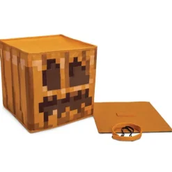 Minecraft Jack O'Lantern Block Head Headpiece Costume Mask