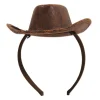 Mini Cowboy Hat Headband Costume Accessory