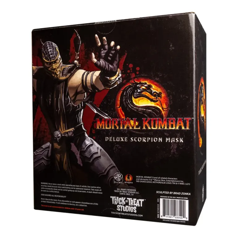 Mortal Kombat Scorpion Costume Mask