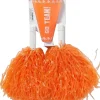 Orange Cheerleader Pom Poms and Megaphone Kit