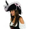 Pink Lace Pirate Hat